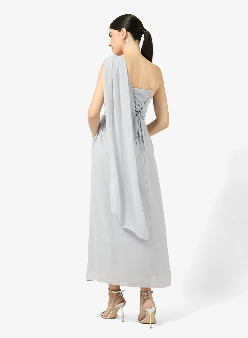 ELLA One Shoulder Ruched Dress